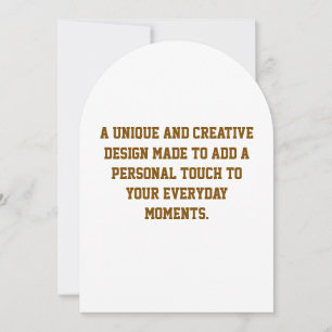 Create Your Own Arch Invitation