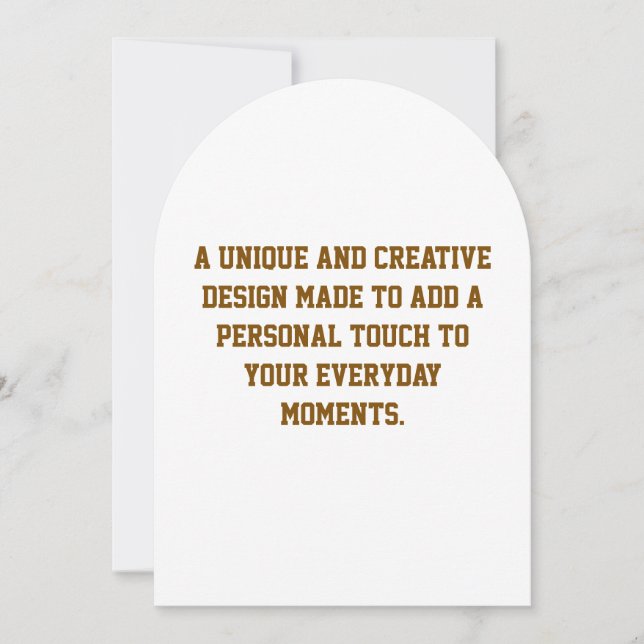 Create Your Own Arch Invitation (Front)