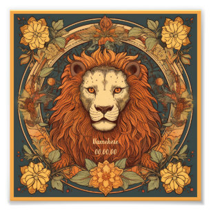 Create Your Own Art Nouveau Leo Zodiac Photo Print