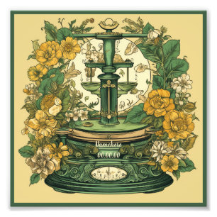 Create Your Own Art Nouveau Libra Zodiac Photo Print