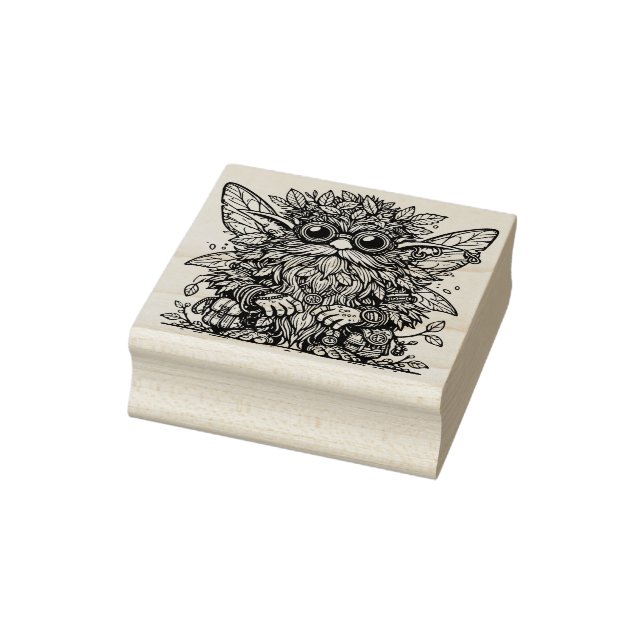 Create Your Own Aviator Fairy Gnome Rubber Stamp (Stamp)