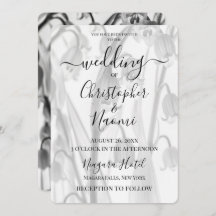 Create Your Own B&W XRay Lily of the Valley Flower