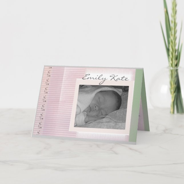 Create your own baby announcements (Front)