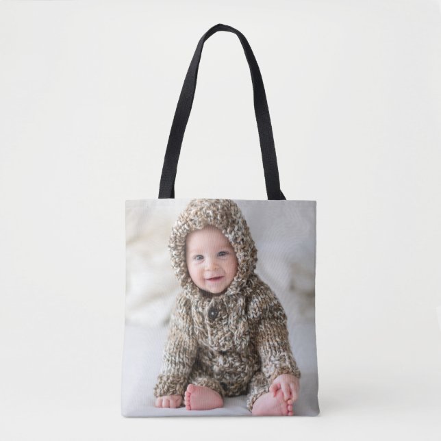 Create your Own Baby Photo Tote Bag (Front)