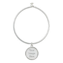 Create Your Own Bangle Bracelet With Round Charm