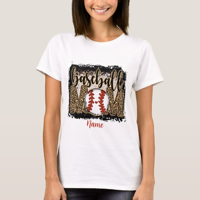 Create Your Own Baseball Mum T-Shirt (Front)