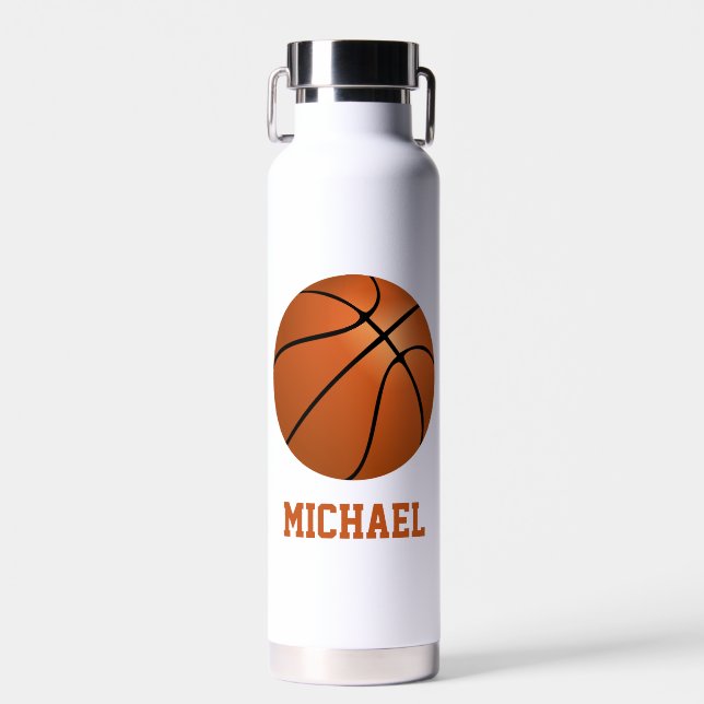 Create Your Own Basketball Player Name Water Bottle (Front)