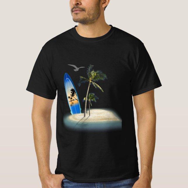 Create Your Own Beach Surfing  T-Shirt (Front)