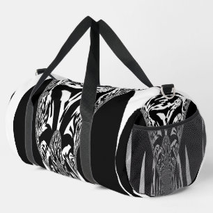 Create Your Own Beautiful Amazing White and Black Duffle Bag