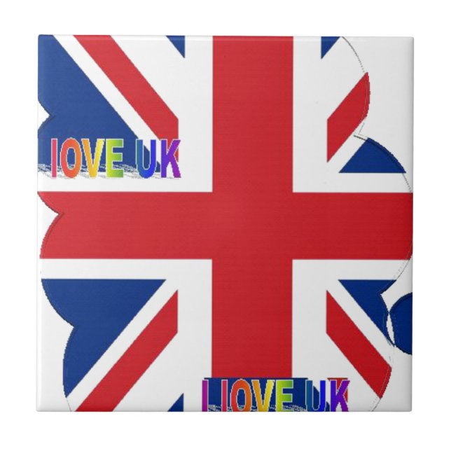 Create Your Own Beautiful Colourful UK Tile (Front)