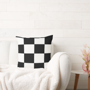 Create Your own beautiful edgy black and white Cushion