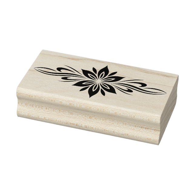 Create Your Own Beautiful Flower Bow Style Swash Rubber Stamp (Stamp)