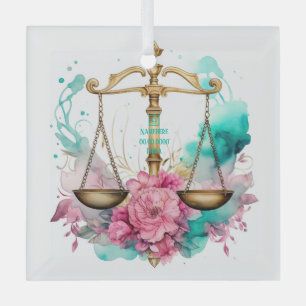 Create Your Own Beautiful Libra Zodiac Glass Tree Decoration