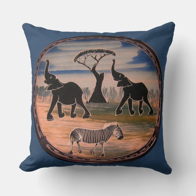 Create Your Own Beautiful Lovely Africa Home Decor Cushion (Front)