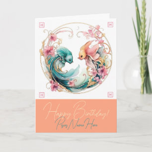 Create Your Own Beautiful Pisces Zodiac Holiday Card