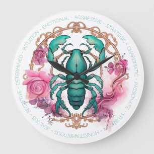 Create Your Own Beautiful Scorpio Large Clock