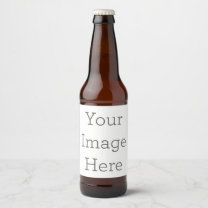 Create Your Own Beer Bottle Label (4" x 3.5")