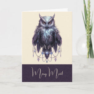 Create Your Own Bejeweled Owl  Card