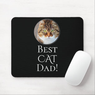 Create Your Own Best Cat Dad Personalized Photo Mouse Pad