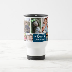 Create Your Own Best Dad Ever 10 Photo Collage Travel Mug