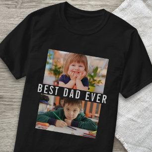 Create Your Own Best Dad Ever 2 Photo Collage T-Shirt