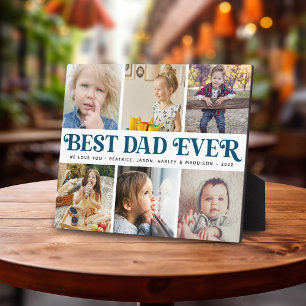 Create Your Own Best Dad Ever Photo Collage Plaque