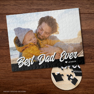 Create Your Own Best Dad Ever Photo Jigsaw Puzzle