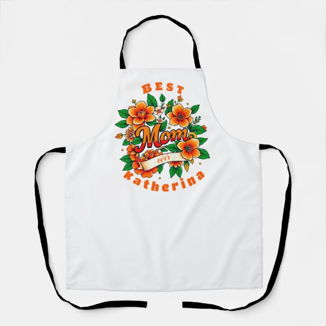 Create your own Best Mum Ever  Apron (Front)
