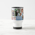 Create Your Own  Best Papa Ever  10 Photo Collage Travel Mug<br><div class="desc">Photo Collage Mug - A special gift for grandpa personalised with 10 favourite pictures of happy memories with grandkids.</div>