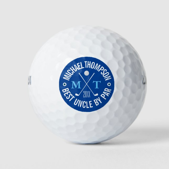 Create Your Own Best Uncle Monogram Golf Balls (Front)