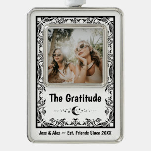 Create Your Own BFF Tarot Astrology Witchy Magical Silver Plated Framed Ornament