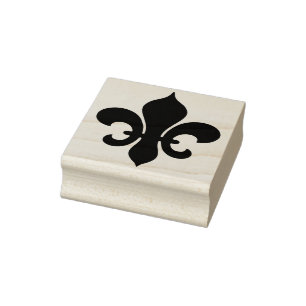 Create Your Own Big Bold Fleur De Lis Rubber Stamp
