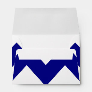 Create Your Own Big Navy Zigzag Pattern Envelopes