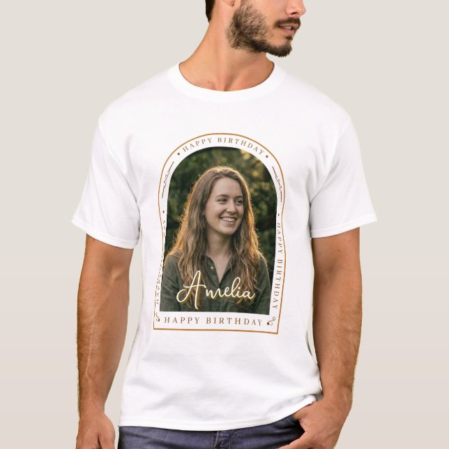 Create Your Own Birthday Shirt | Custom Photo Text (Front)