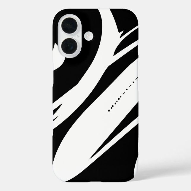 Create Your Own Black And White Chic Case-Mate iPhone Case (Back)