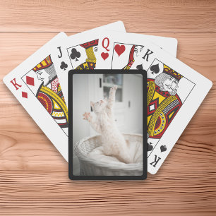 Create Your Own Black Border Photo Playing Cards