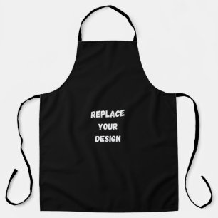 Create Your Own Black Custom Design Apron