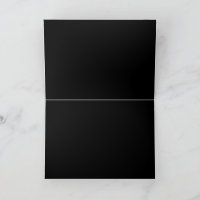 Create Your Own Black Custom Design Holiday Card