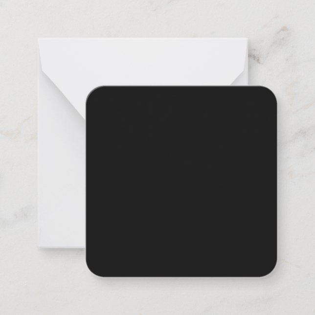 Create Your Own Black Custom Design Holiday Card (Front)