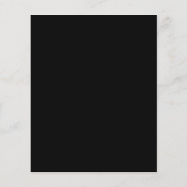 Create Your Own Black Custom Design Holiday Card (Front)