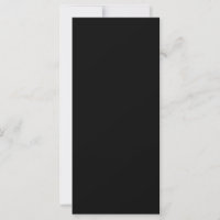 Create Your Own Black Custom Design Holiday Card
