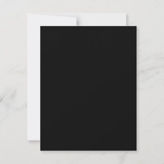 Create Your Own Black Custom Design Holiday Card (Front)