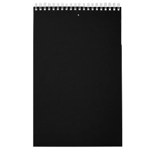 Create Your Own Black Custom Design Holiday Card Calendar