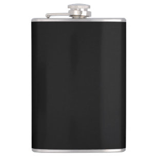 Create Your Own Black Custom Design Holiday Card Hip Flask
