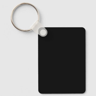 Create Your Own Black Custom Design Holiday Card Key Ring