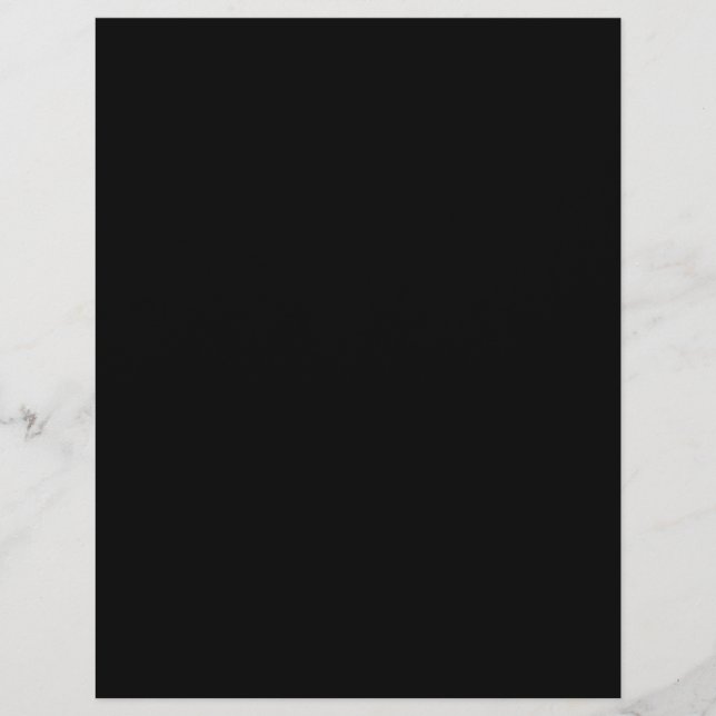 Create Your Own Black Custom Design Holiday Card Letterhead (Front)