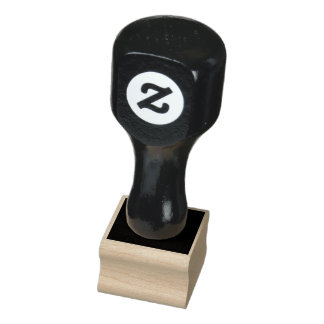 Create Your Own Black Custom Design Holiday Card Rubber Stamp