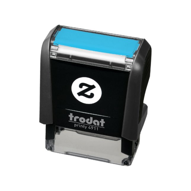 Create Your Own Black Custom Design Holiday Card Self-inking Stamp (Product)