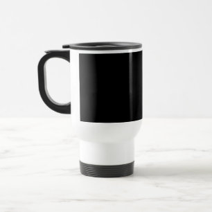 Create Your Own Black Custom Design Holiday Card Travel Mug