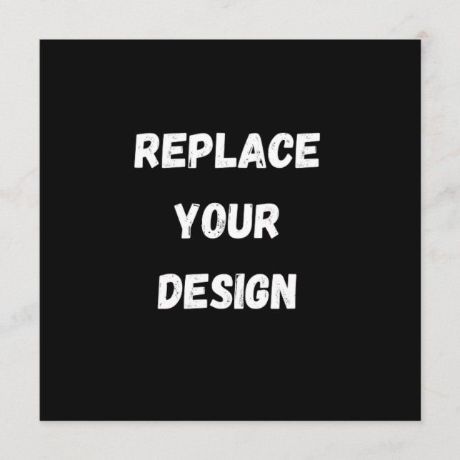  Create Your Own Black Custom Design Menu (Front)